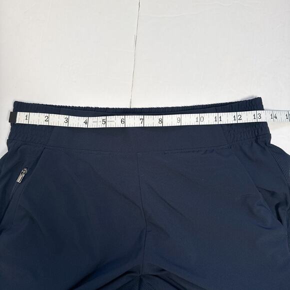 Athleta Brooklyn Ankle Pants Navy Blue Sz 4 Lightweight Stretch - Picture 13 of 13